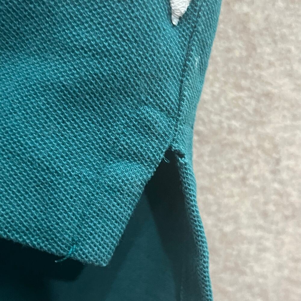 Vintage All Sports By Somers Darby’s Folly Rugby Polo Green Size L Made‎ in USA - Picture 9 of 9